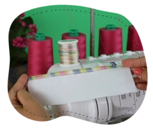 Decorative stitches serger