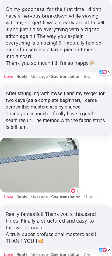 Thread tension course serger