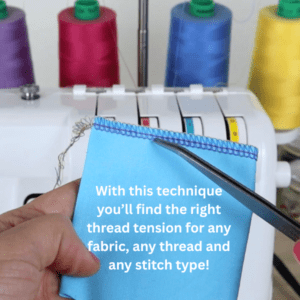 Course thread tension serger